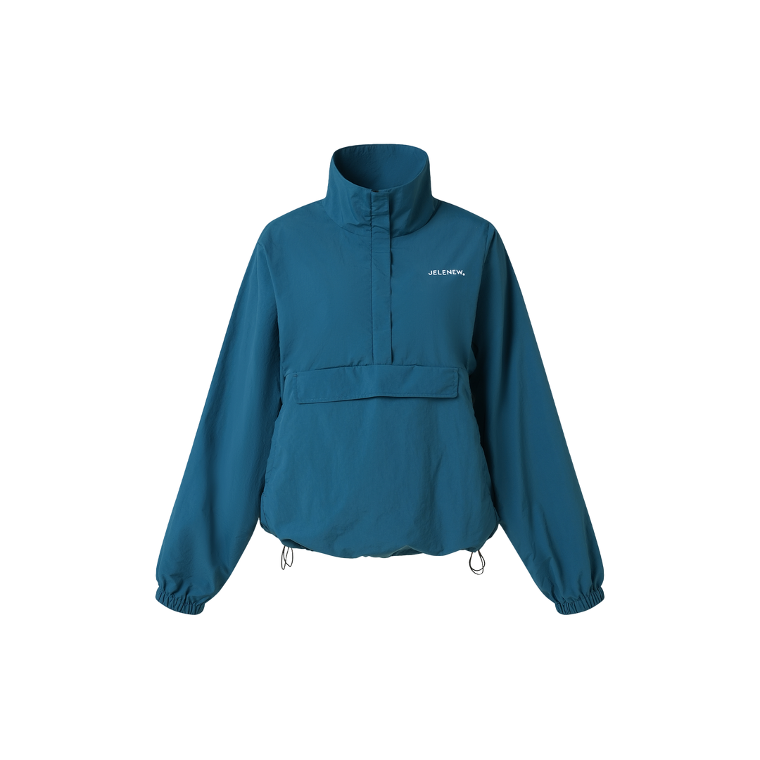 Half-zipped Windproof Jacket