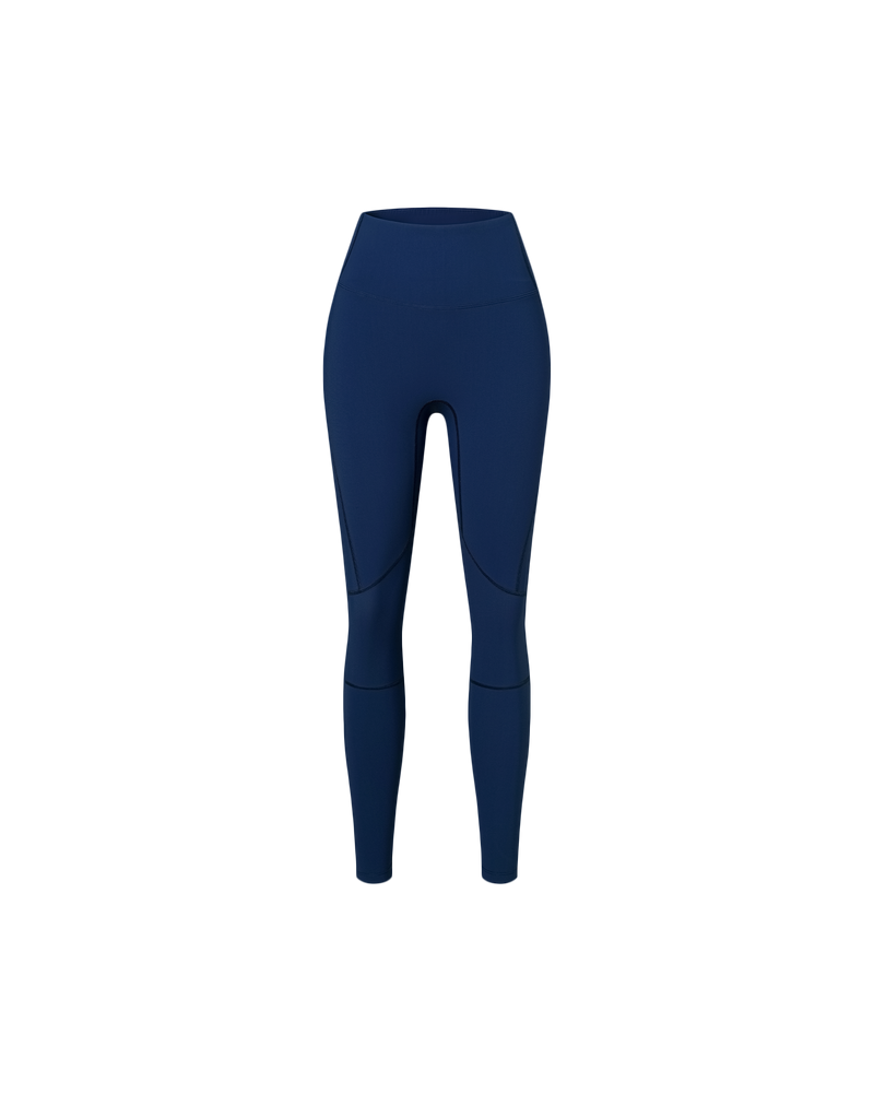 Colorblock Fast-dry Leggings with Side Pocket(Unpadded)