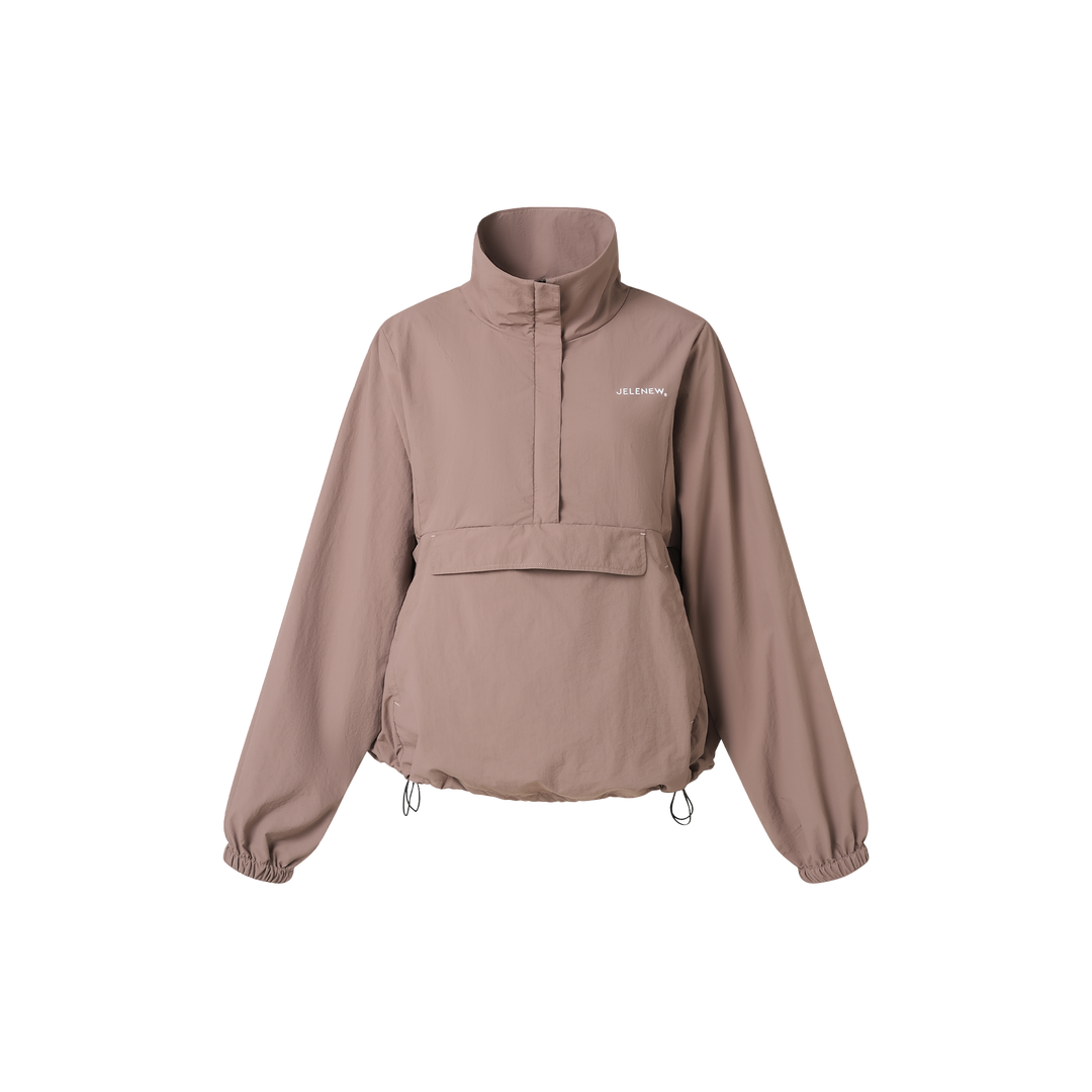 Half-zipped Windproof Jacket