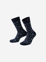 black cotton cycling socks